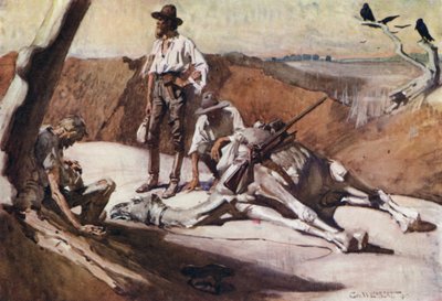 オーストラリアの帝国のロマンスのイラスト 作： George Washington Lambert